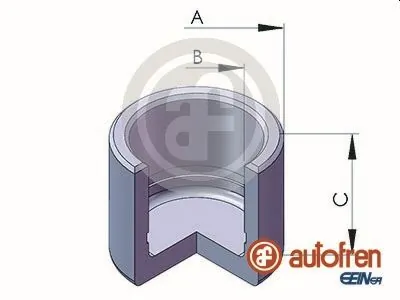 Piston, brake caliper
